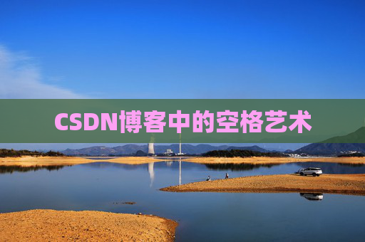 CSDN博客中的空格艺术
